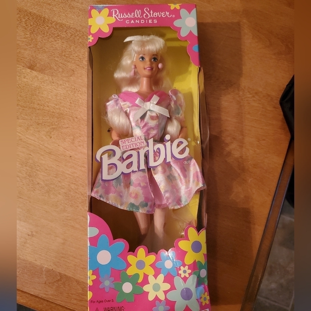 Vtg Russell Stover Candies Barbie Doll Special Ed 1996 Mattel 16351 Flower NEW!